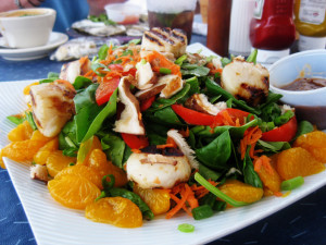 Photo by Bing of salad at Surf Club Restaurant. 